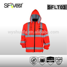 Унифицированная безопасность EN ISO 20471 Безопасность Униформа 2 цвета с капюшоном Толстовка с защитной рубашкой